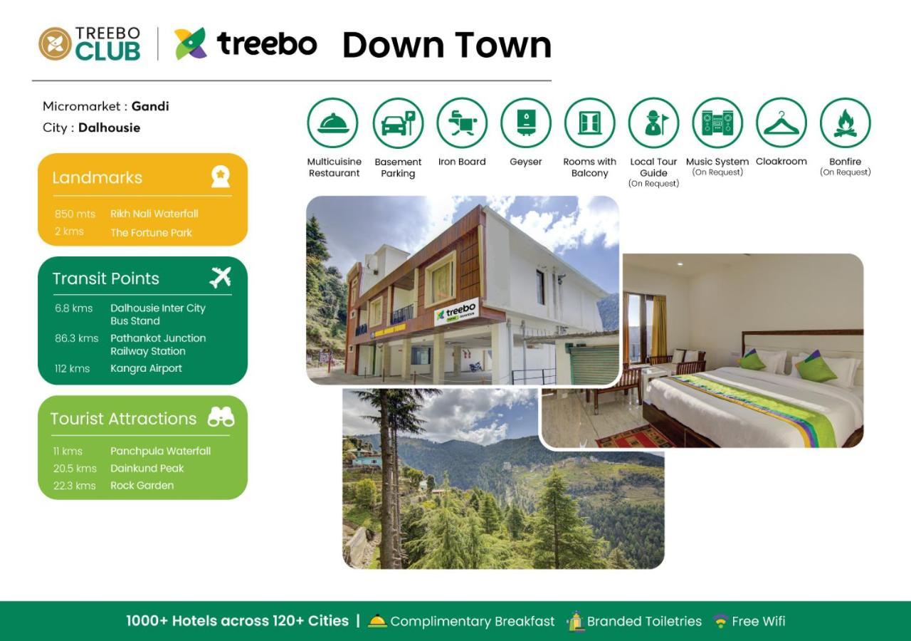 Hotel Treebo Down Town, Dalhousie Esterno foto